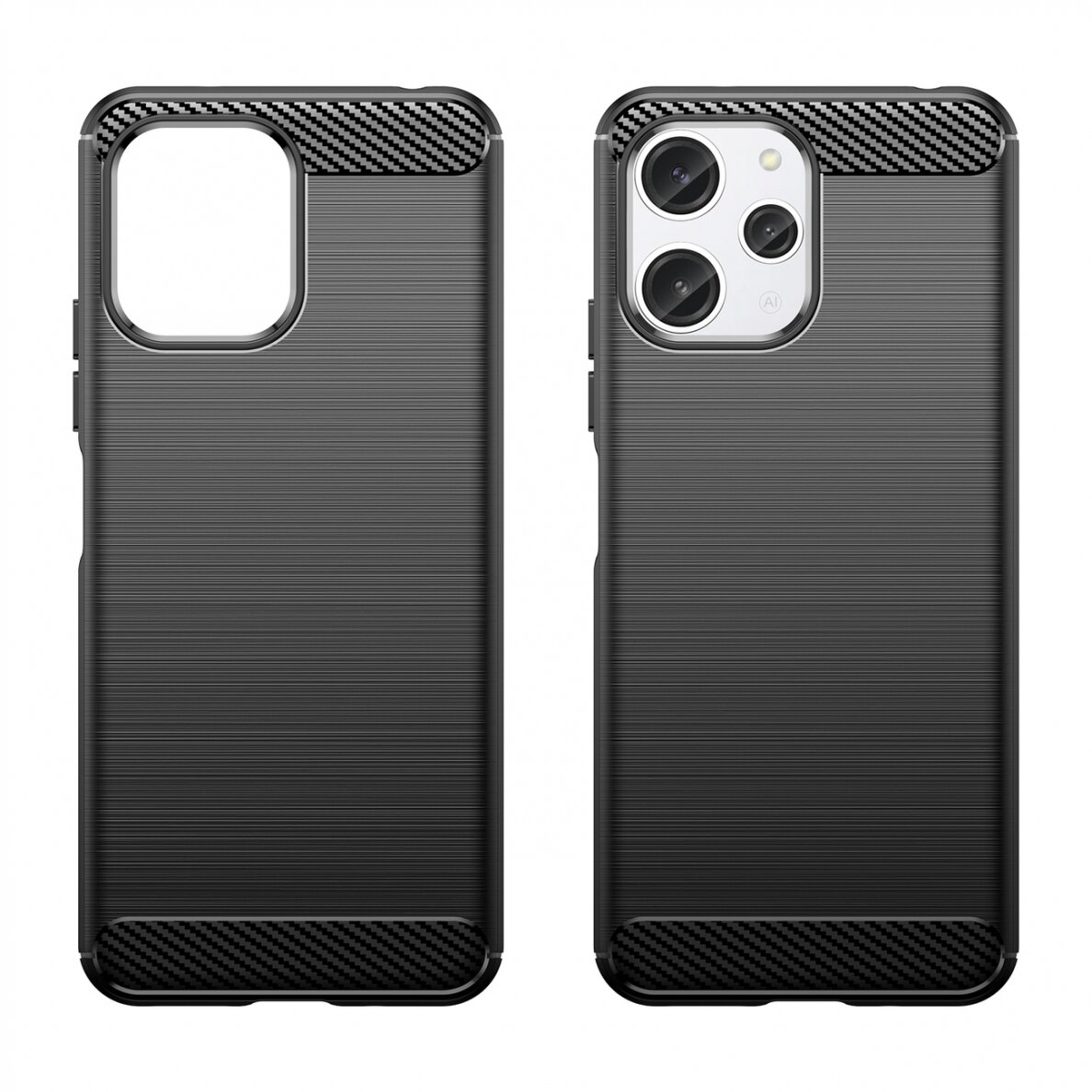 Flexible carbon pattern case for Xiaomi Redmi 12 Carbon Case - black 1 Flexible carbon pattern case for Xiaomi Redmi 12 Carbon Case - black 1