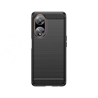 Dėklas Flexible case carbon dėklas skirta Oppo A98 5G Carbon Case - Juodas 6 Dėklas Flexible case carbon dėklas skirta Oppo A98 5G Carbon Case - Juodas 6