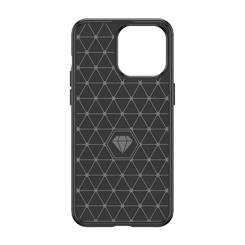 Dėklas Flexible carbon pattern iPhone 15 Pro - Mėlynas 2 Dėklas Flexible carbon pattern iPhone 15 Pro - Mėlynas 2