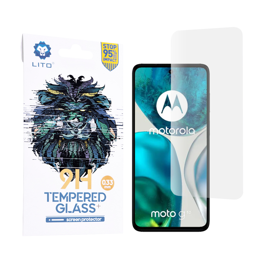 Akcija! Ekrano apsauga skirta Motorola Moto G52 4G / G82 5G - Lito 2.5D Classic Glass - permatomas Akcija! Ekrano apsauga skirta Motorola Moto G52 4G / G82 5G - Lito 2.5D Classic Glass - permatomas