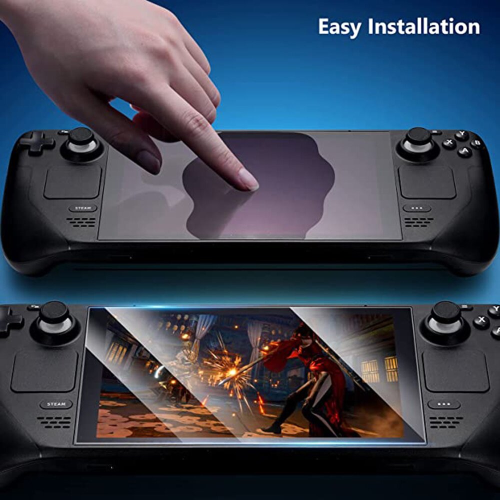 AKCIJA! *** pažeista pakuotė *** [Užsakomoji prekė] Apsauginis stikas Steam Deck - Spigen Glas.TR EZ FIT - Skaidrus  4