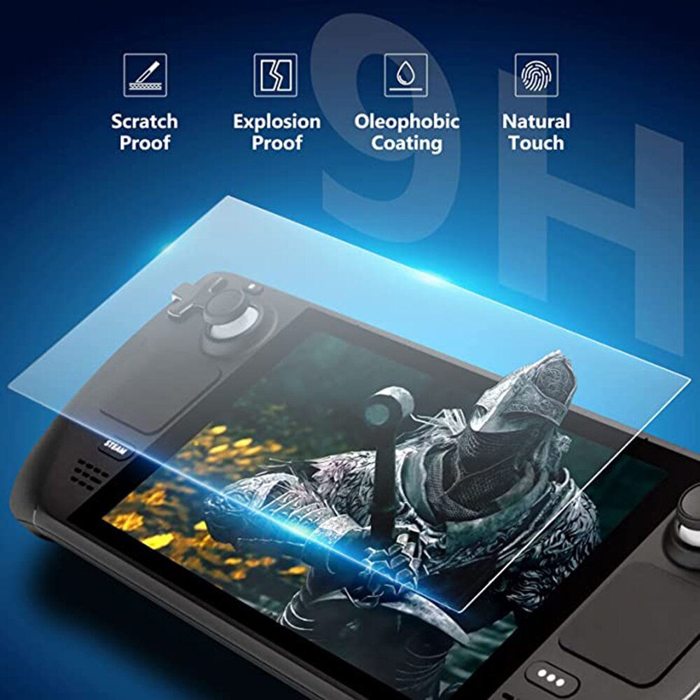 AKCIJA! *** pažeista pakuotė *** [Užsakomoji prekė] Apsauginis stikas Steam Deck - Spigen Glas.TR EZ FIT - Skaidrus  5