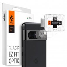 [Užsakomoji prekė] Kameros apsauga Google Pixel 8 Pro (set 2) - Spigen Glas.tR Optik EZ FIT - Skaidri