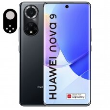 [Užsakomoji prekė] Plėvelė kamerai Huawei nova 9 - Mocolo Silk HD PRO Camera Glass - Juodas