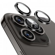[Užsakomoji prekė] Kameros spauga skirta iPhone 15 Pro/ 15 Pro Max - ESR Armorite Camera Lens Protectors - Juoda