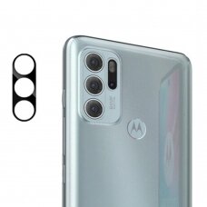 [Užsakomoji prekė] Plėvelė kamerai Motorola Moto G60S - Mocolo Silk HD PRO Camera Glass - Juodas TMT774