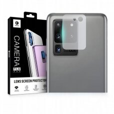 [Užsakomoji prekė] Plėvelė kamerai Samsung Galaxy S20 Ultra 4G / S20 Ultra 5G - Mocolo Full permatomas Camera Glass - permatomas