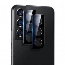 [Užsakomoji prekė] Plėvelė kamerai Samsung Galaxy S22 5G / S22 Plus 5G (2vnt) - ESR Lens Protector Tempered Glass - Juodas