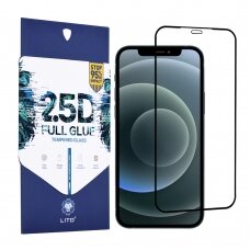 [Užsakomoji prekė] Ekrano apsauga skirta iPhone 12 Pro Max - Lito 2.5D FullGlue Glass - Juodas KXV210