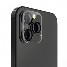 [Užsakomoji prekė] Ekrano apsauga skirta iPhone 12 Pro Max - Lito S+ Camera Glass Protector - Juodas/Skairdrus KXV210