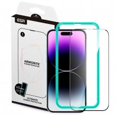 [Užsakomoji prekė] Apsauginis stikliukas iPhone 14 Pro Max - ESR Armorite Screen Protector - Juodas