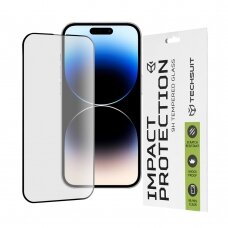 [Užsakomoji prekė] Ekrano apsauga skirta iPhone 14 Pro - Techsuit 111D Full Cover / Full Glue Glass - Juodas IPZ889