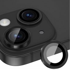 [Užsakomoji prekė] Apsauginis stikliukas iPhone 15 Pro / 15 Pro Max - Lito S+ Camera Glass Protector - Juodas