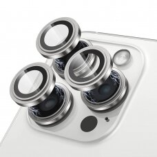 [Užsakomoji prekė] Apsauginis stikliukas iPhone 15 Pro / 15 Pro Max - Lito S+ Camera Glass Protector - Pilkas