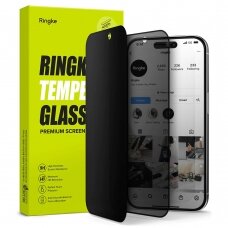 [Užsakomoji prekė] Apsauginis stikliukas iPhone 15 Pro Max - Ringke Cover Display TempeRaudonas Glass - Privacy