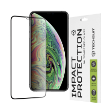 Akcija! Ekrano apsauga skirta iPhone X / XS / 11 Pro - Techsuit 111D Full Cover / Full Glue Glass - Juodas