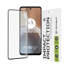 [Užsakomoji prekė] Ekrano apsauga skirta Motorola Moto G32 - Techsuit 111D Full Cover / Full Glue Glass - Juodas TMT774