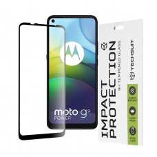 [Užsakomoji prekė] Ekrano apsauga skirta Motorola Moto G9 Power - Techsuit 111D Full Cover / Full Glue Glass - Juodas TMT774