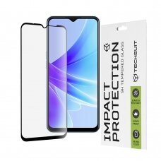 [Užsakomoji prekė] Ekrano apsauga skirta Oppo A57 4G / Oppo A57s / OnePlus Nord N20 SE - Techsuit 111D Full Cover / Full Glue Glass - Juodas OPL831 FOZ031