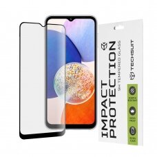[Užsakomoji prekė] Apsauginis stikas Samsung Galaxy A14 5G - Techsuit 111D Full Cover / Full Glue Glass - Juodas HGH275