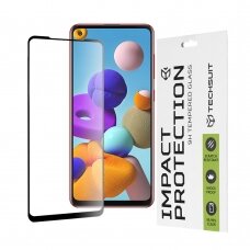 [Užsakomoji prekė] Ekrano apsauga skirta Samsung Galaxy A21s / A21 - Techsuit 111D Full Cover / Full Glue Glass - Juodas REQ492