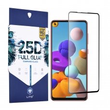 [Užsakomoji prekė] Ekrano apsauga skirta Samsung Galaxy A21s - Lito 2.5D FullGlue Glass - Juodas REQ492