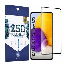[Užsakomoji prekė] Ekrano apsauga skirta Samsung Galaxy A72 4G / A72 5G - Lito 2.5D FullGlue Glass - Juodas YGI673
