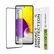 [Užsakomoji prekė] Ekrano apsauga skirta Samsung Galaxy A72 4G / A72 5G - Techsuit 111D Full Cover / Full Glue Glass - Juodas YGI673