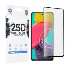 [Užsakomoji prekė] Ekrano apsauga skirta Samsung Galaxy M53 5G - Lito 2.5D FullGlue Glass - Juodas