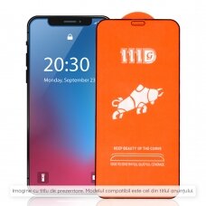 [Užsakomoji prekė] Apsauginis stikliukas Samsung Galaxy Note 10 Plus - Techsuit 111D Full Cover / Full Glue Glass / 3D Curved Screen - Juodas