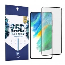 [Užsakomoji prekė] Ekrano apsauga skirta Samsung Galaxy S21 FE - Lito 2.5D FullGlue Glass - Juodas FET712