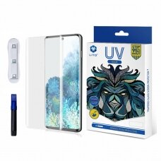 [Užsakomoji prekė] Apsauginis stikas Samsung Galaxy S21 Ultra 5G - Lito 3D UV Glass - Skaidrus