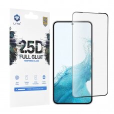 [Užsakomoji prekė] Ekrano apsauga skirta Samsung Galaxy S22 Plus 5G / S23 Plus - Lito 2.5D FullGlue Super Thin Glass - Juodas