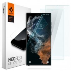 [Užsakomoji prekė] Ekrano apsauga skirta Samsung Galaxy S22 Ultra 5G (2vnt) - Spigen Neo Flex - permatomas
