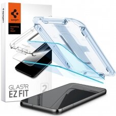[Užsakomoji prekė] Ekrano apsauga skirta Samsung Galaxy S23 Plus (2vnt) - Spigen Glas.TR EZ FIT - permatomas