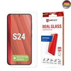 Akcija! Grūdintas stikliukas Samsung Galaxy S24 - Displex Real Glass 2D - Skaidrus