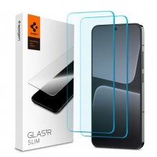 [Užsakomoji prekė] Ekrano apsauga skirta Xiaomi 13 (2vnt) - Spigen Glas.tR Slim - permatomas