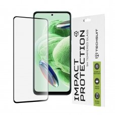 [Užsakomoji prekė] Ekrano apsauga skirta Xiaomi Redmi Note 12 5G / Note 12 4G / Poco X5 - Techsuit 111D Full Cover / Full Glue Glass - Juodas