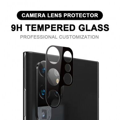 [Užsakomoji prekė] Plėvelė kamerai Samsung Galaxy S23 Ultra - Techsuit Full Camera Glass - Juodas  3