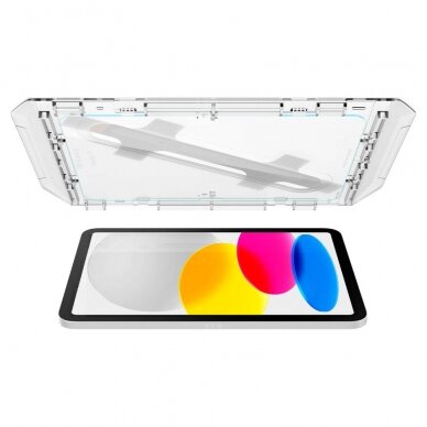 [Užsakomoji prekė] Ekrano apsauga skirta iPad 10 (2022) 10.9 - Spigen Glas.TR EZ FIT - permatomas 3