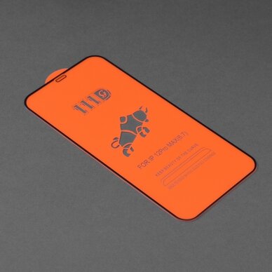 [Užsakomoji prekė] Ekrano apsauga skirta iPhone 12 Pro Max - Techsuit 111D Full Cover / Full Glue Glass - Juodas KXV210 1