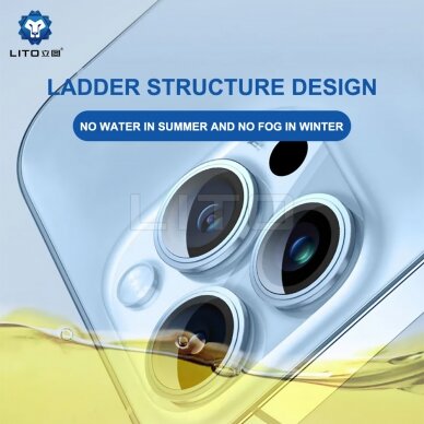 [Užsakomoji prekė] Apsauginis stikliukas iPhone 15 / 15 Plus - Lito S+ Camera Glass Protector - Mėlynas 4