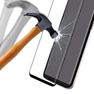 [Užsakomoji prekė] Ekrano apsauga skirta Nokia 3.4 / 5.4 - Mocolo 3D Curved Full Glue Glass - Juodas 5
