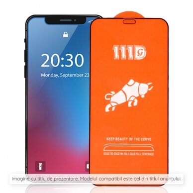 Folie pentru Oppo Reno8 T - Techsuit 111D Full Cover / Full Glue Glass - Black