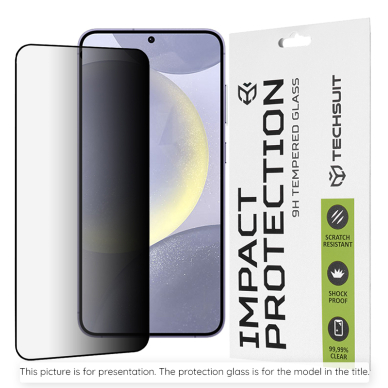 Akcija! Apsauginis stikliukas Samsung Galaxy A05 / A05s - Techsuit 111D Privacy Full Glue - Juodas