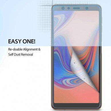 [Užsakomoji prekė] Ekrano apsauga skirta Samsung Galaxy A7 2018 (2vnt) - Ringke Dual Easy Full - permatomas 3