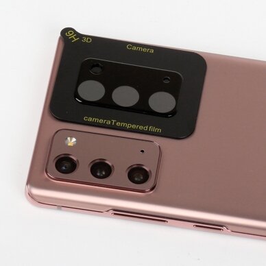 [Užsakomoji prekė] Kameros apsauga skirta Samsung Galaxy Note 20 / Note 20 5G - Lito S+ Camera Glass Protector - Juodas 5