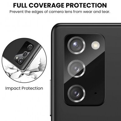 [Užsakomoji prekė] Kameros apsauga skirta Samsung Galaxy Note 20 / Note 20 5G - Lito S+ Camera Glass Protector - Juodas 6