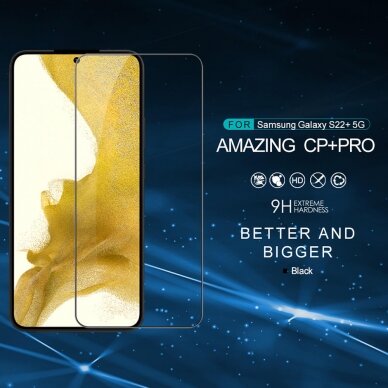 [Užsakomoji prekė] Ekrano apsauga skirta Samsung Galaxy S22 5G - Nillkin CP+Pro - Juodas  2