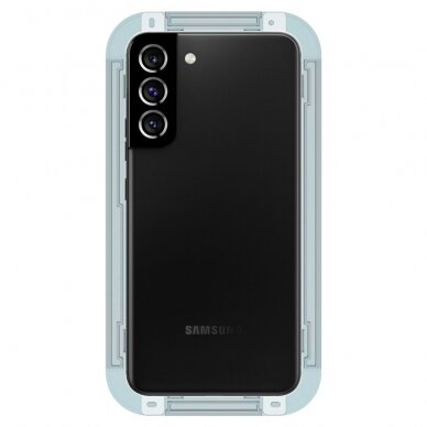 [Užsakomoji prekė] Ekrano apsauga skirta Samsung Galaxy S22 5G (2vnt) - Spigen Glas.TR EZ FIT - permatomas  4